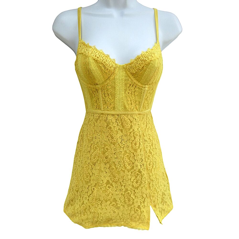 Urban Outfitters Layla Lace Corset Mini Dress Underwire